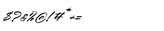 Fullgate Displant Italic Font OTHER CHARS