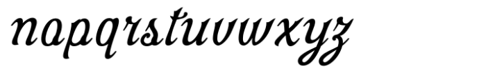 Fullyra Italic Font LOWERCASE