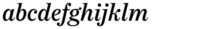 Fulmar Medium Italic Font LOWERCASE