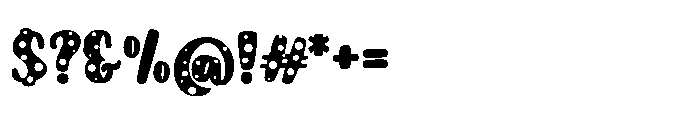 Fun Cheese Textured Font OTHER CHARS