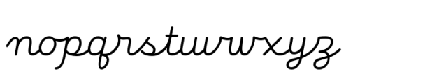 Fun Line Light Font LOWERCASE