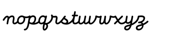 Fun Line Regular Font LOWERCASE