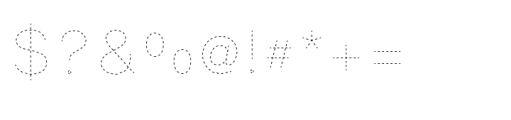 Fun Trace Arabic Dashes Font OTHER CHARS