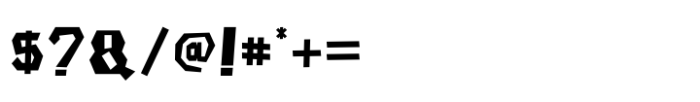 Fun Zone Regular Font OTHER CHARS