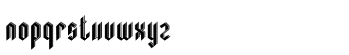 Fundamental Shadow Font LOWERCASE