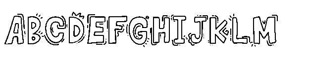 Funflare Doodle Style Font UPPERCASE