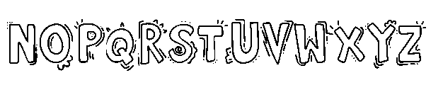 Funflare Doodle Style Font LOWERCASE
