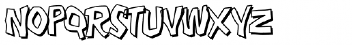 Funky Chicken Town Open Font LOWERCASE