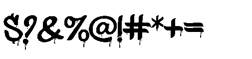 Funky Culture Drip Font OTHER CHARS