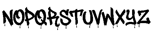 Funky Culture Drip Font LOWERCASE