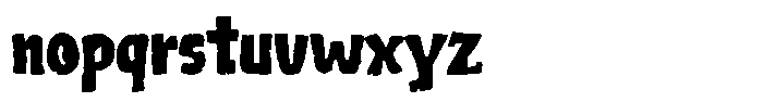 Funky Dough Font LOWERCASE