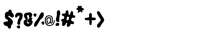 Funky Drip Font OTHER CHARS