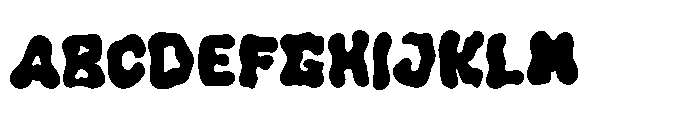 Funky Drip Font UPPERCASE
