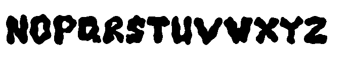 Funky Drip Font UPPERCASE