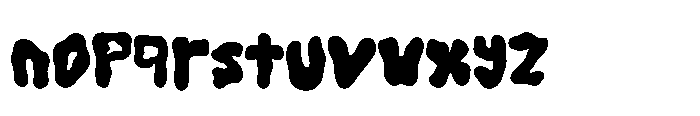 Funky Drip Font LOWERCASE
