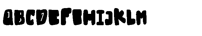 Funky Hollow  Regular Font UPPERCASE