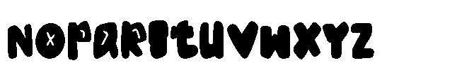 Funky Hollow  Regular Font UPPERCASE
