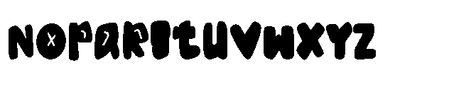Funky Hollow  Regular Font LOWERCASE
