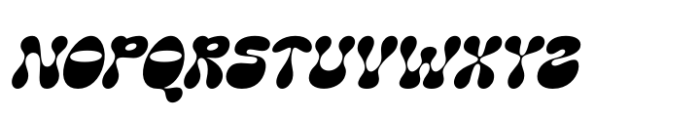 Funky Motion Italic Font UPPERCASE