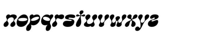 Funky Motion Italic Font LOWERCASE