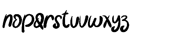 Funky Snow Italic Funky Snow Regular Font LOWERCASE