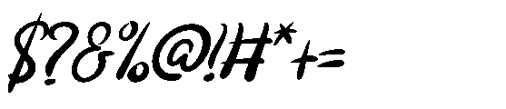 Funky Snow Italic Italic Font OTHER CHARS