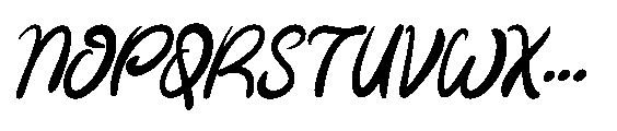 Funky Snow Italic Italic Font UPPERCASE