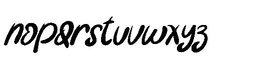 Funky Snow Italic Italic Font LOWERCASE
