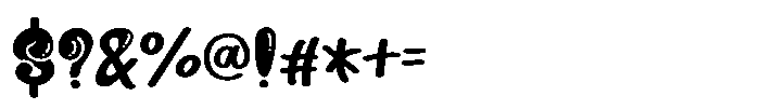 Funky Splash Regular Font OTHER CHARS
