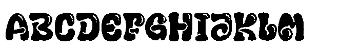 Funky Splash Regular Font UPPERCASE