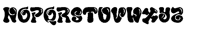 Funky Splash Regular Font UPPERCASE