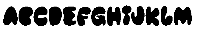 Funky Things Font UPPERCASE