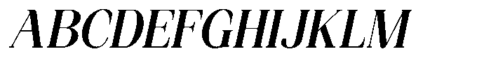 Funky Vintage Italic Font UPPERCASE
