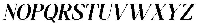 Funky Vintage Italic Font UPPERCASE