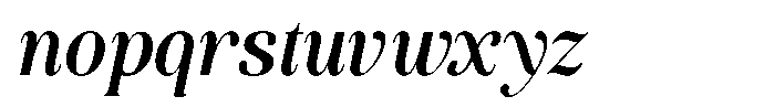 Funky Vintage Italic Font LOWERCASE