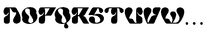Funky Warp Font UPPERCASE