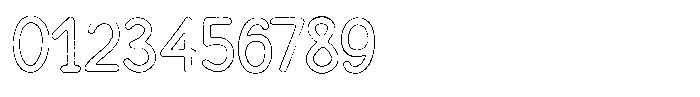 Funmania Land Brush Outline Font OTHER CHARS
