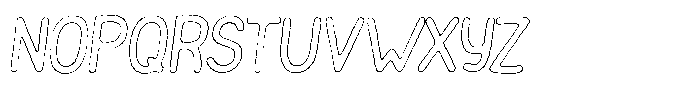 Funmania Land Cut Outline Italic Font UPPERCASE