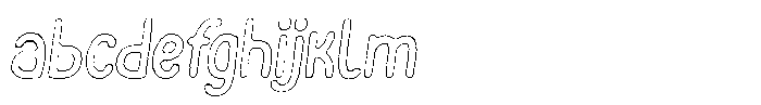 Funmania Land Cut Outline Italic FONT