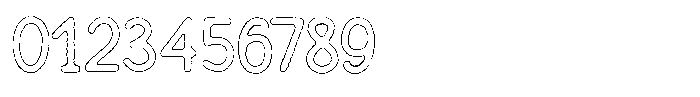 Funmania Land Cut Outline Font OTHER CHARS