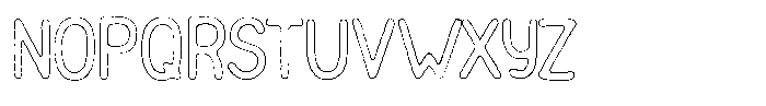 Funmania Land Cut Outline Font UPPERCASE