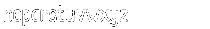 Funmania Land Cut Outline Font LOWERCASE