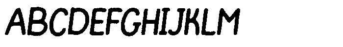 Funmania Land Eroded Italic Font UPPERCASE
