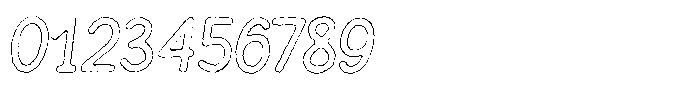 Funmania Land Eroded Outline Italic Font OTHER CHARS