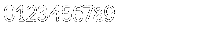 Funmania Land Eroded Outline Font OTHER CHARS