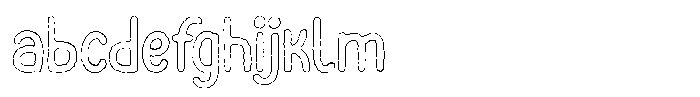 Funmania Land Eroded Outline FONT