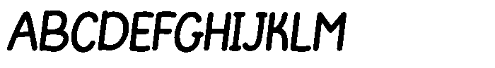 Funmania Land Grit Italic Font UPPERCASE