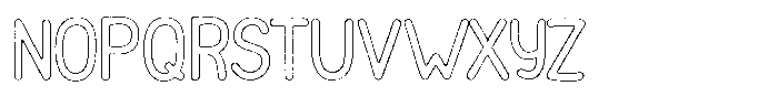 Funmania Land Grit Outline Font UPPERCASE