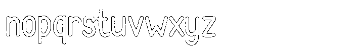 Funmania Land Grit Outline Font LOWERCASE