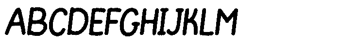 Funmania Land Ink Italic Font UPPERCASE